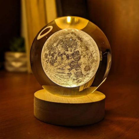 AstroSphere Crystal Lamp – Moon Lamp & Saturn Lamp - Astro Lamps