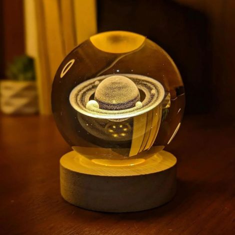 AstroSphere Crystal Lamp – Moon Lamp & Saturn Lamp - Astro Lamps