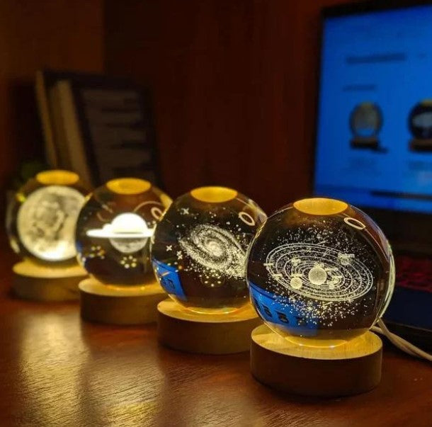 AstroSphere Crystal Lamp – Moon Lamp & Saturn Lamp - Astro Lamps